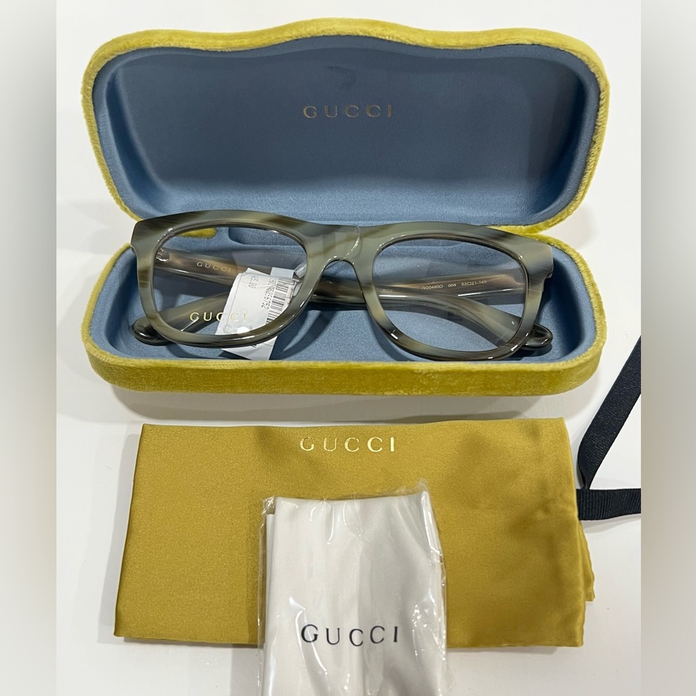 GUCCI 53MM Square Optical Glasses - Picture 2 of 11